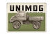 Blechschild "Mercedes Benz Unimog" - Grau - 40 x 30cm